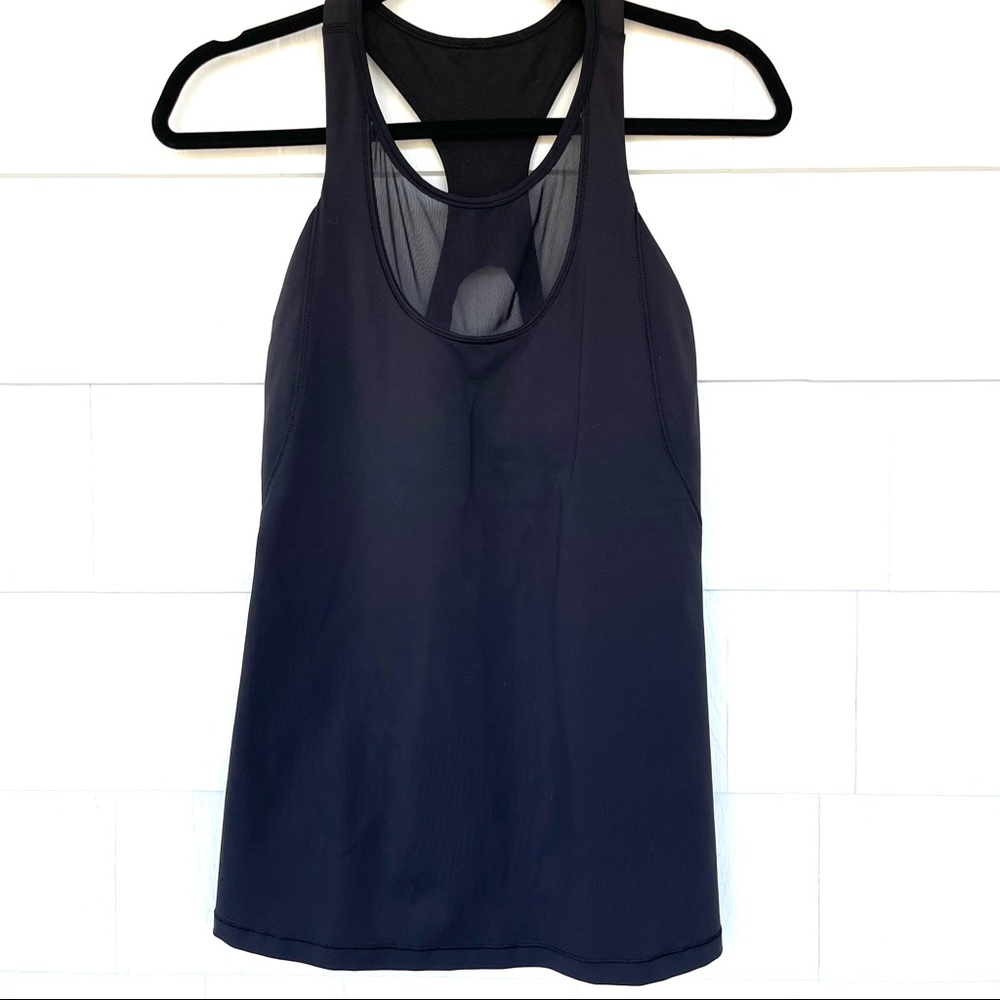 Lululemon Black Mesh With Me Racer Back Tank - Picture 4 of 12